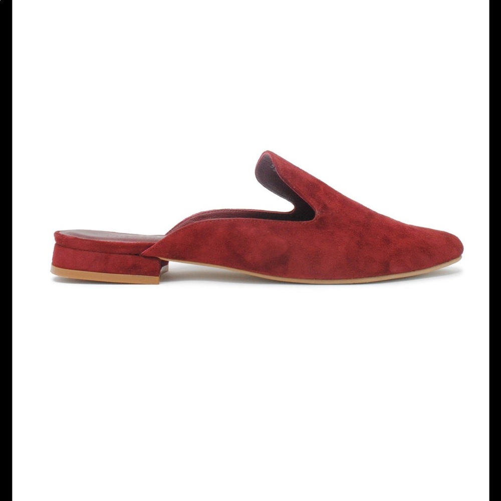 ABLE Local & Global Lizbeth Cherry suede Sz 7 New